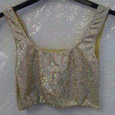 Gold Holographic Crop Top