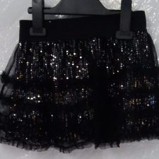 Black sequin skirt