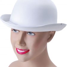 White bowler hat