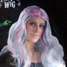 Pastel rainbow wig