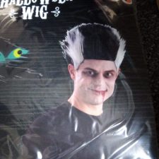 Black and white Dracula wig