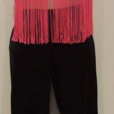 60's Flower power fringed crop top and trousers