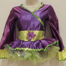 Purple satin kimono with tutu skirt