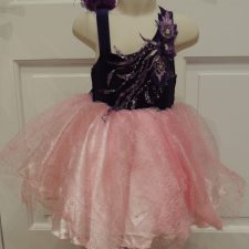 Black and pink tutu with flower detail
