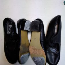 Black tap shoes