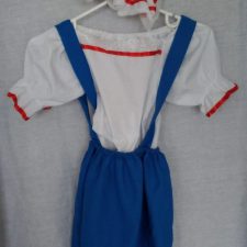 Red, white and blue blouse and skirt with cap and apron
