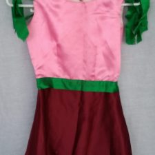 Wine and pink flower petal dresses - Bespoke measurement costumes