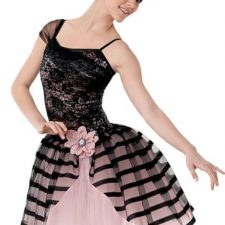 Ballet pink and black tutu