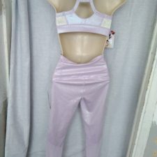 Lilac iridescent crop top and leggings