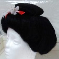 Asian wig with flower
