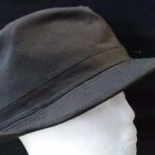 Black cotton hat
