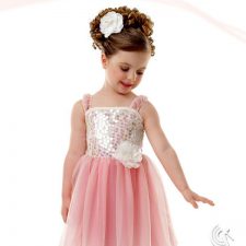 Pink and cream party dress