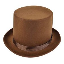 Brown top hat