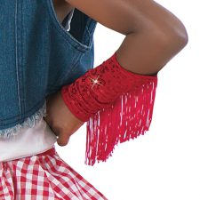 Red sequin cowgirl cuffs
