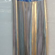 Iridescent blue and silver metallic catsuit with one shoulder