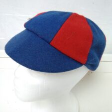 Red and blue school boy hat
