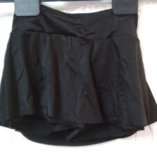 Black lycra biketard skirt
