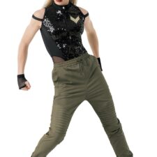Military/Army hip hop with leotard and trousers