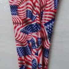 American flag cropped leg catsuit