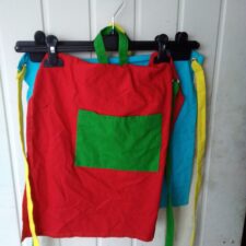 Colourblock apron
