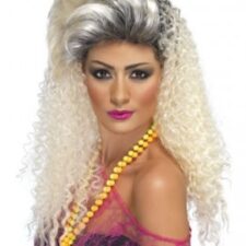 80's Blonde crimp wig