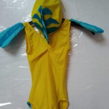 Yellow and turquoise Nemo leotard and cap