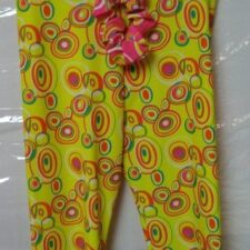 60's pattern trousers and scrunchie