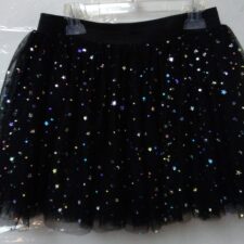 Black net sparkle skirt