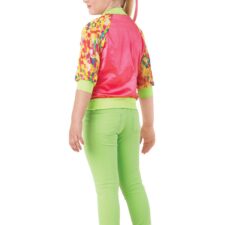 Lime and multi sequin hip hop jacket and leggings