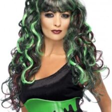 Vampiress wig green/purple