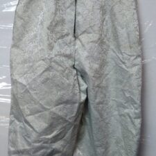 Silver patterned crop trousers