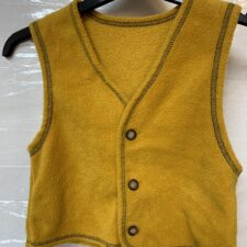 Mustard fleece waistcoat