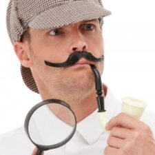 Detective Kit (hat, pipe, magnifying glass)