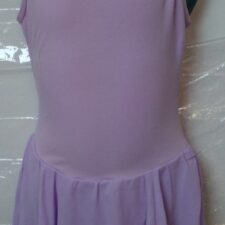 Lavender ballet dress with teardrop back
