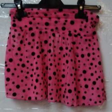Pink and black spotty skirt