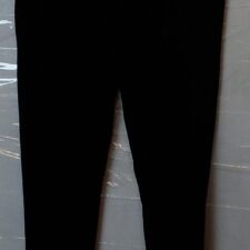 Black velvet leggings