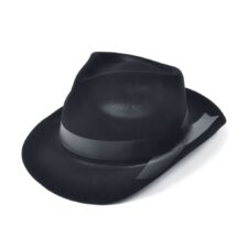 Black felt gangster hat