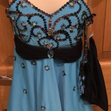 Medium Blue and black sequin dress with knickers