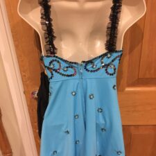Medium Blue and black sequin dress with knickers