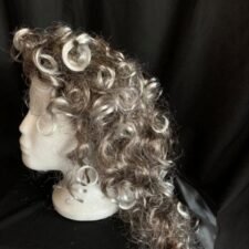 Grey Edwardian wig