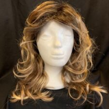 Shades of brown layered wavy wig