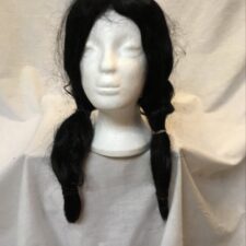 Black wig with plaits