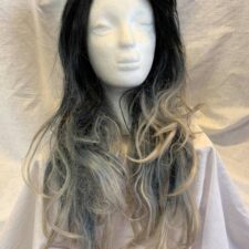 Black and grey ombre wig