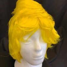 Bright yellow beehive wig