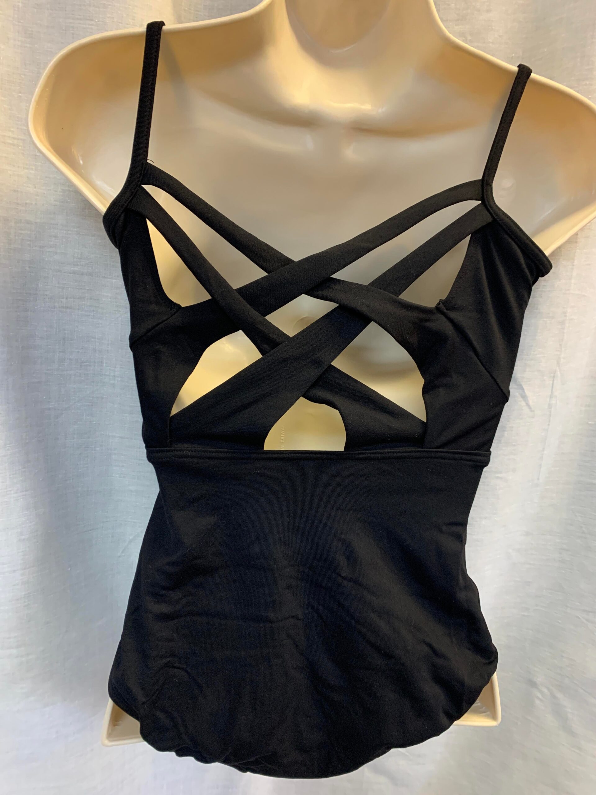 Black leotard with criss cross back - Suite 109