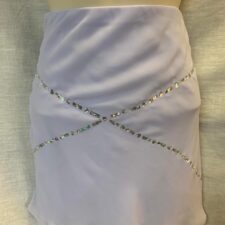 Pale purple and silver chiffon skirt