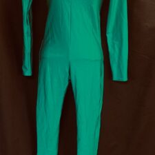 Green high neck catsuit
