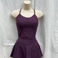 Purple leotard and skirt