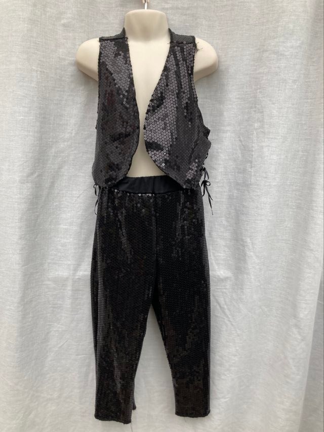 Black sequin trousers and waistcoat - Suite 109