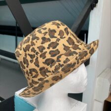 Leopard derby hat